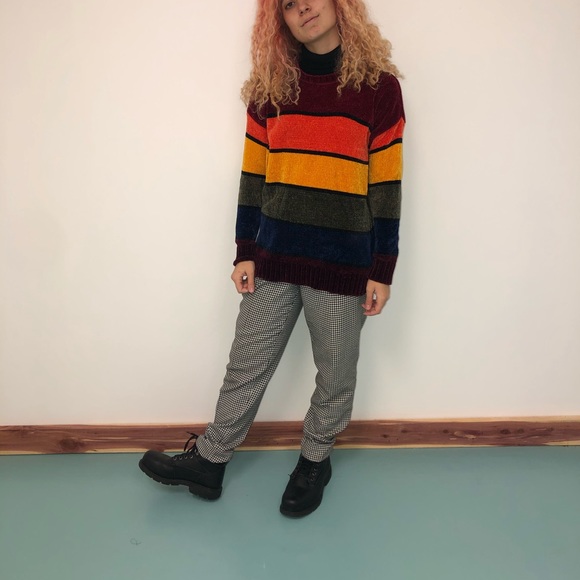 Rainbow color block sweater - Picture 2 of 3